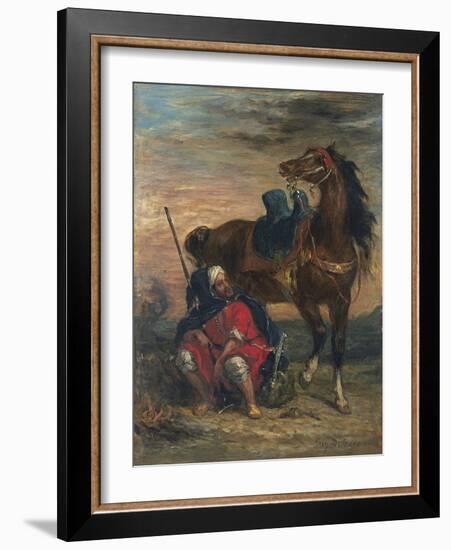 Arab Rider-Eugene Delacroix-Framed Giclee Print