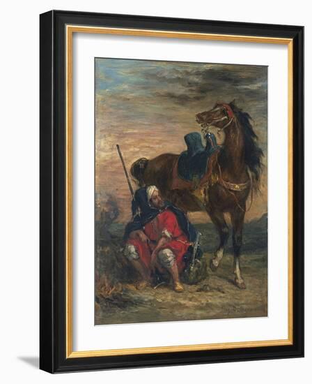 Arab Rider-Eugene Delacroix-Framed Giclee Print