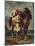 Arab Saddling His Horse-Eugene Delacroix-Mounted Art Print