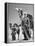 Arab Soldiers Standing Guard with Their Camels-John Phillips-Framed Premier Image Canvas