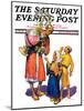 "Arab Vendor and Children," Saturday Evening Post Cover, September 21, 1929-Henry Soulen-Mounted Giclee Print