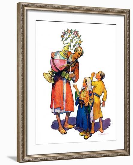 "Arab Vendor and Children,"September 21, 1929-Henry Soulen-Framed Giclee Print