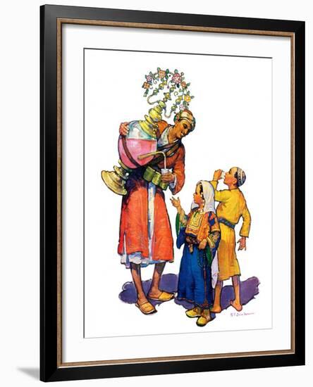 "Arab Vendor and Children,"September 21, 1929-Henry Soulen-Framed Giclee Print