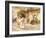 Arab Women in a Street-Frederick Arthur Bridgman-Framed Giclee Print