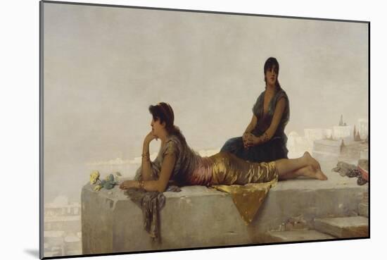 Arab Women on a Rooftop-Nathaniel Sichel-Mounted Giclee Print