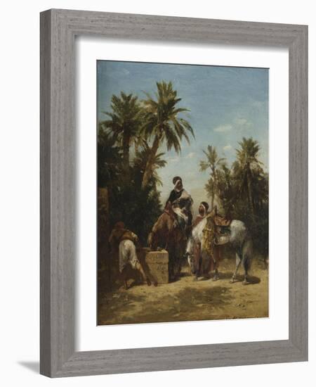 Arabes ?heval ?'abreuvoir-Georges Washington-Framed Giclee Print