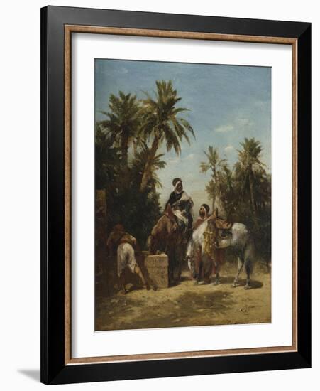 Arabes ?heval ?'abreuvoir-Georges Washington-Framed Giclee Print