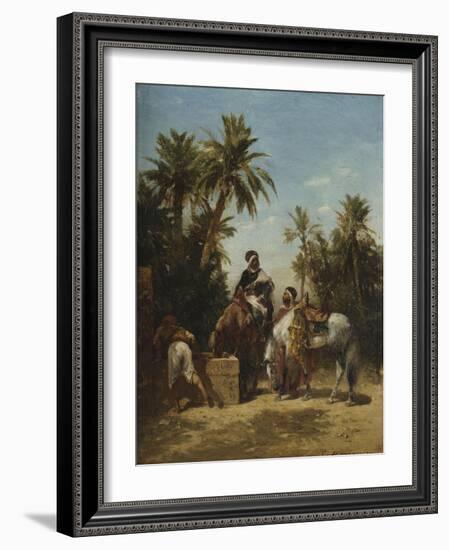 Arabes ?heval ?'abreuvoir-Georges Washington-Framed Giclee Print