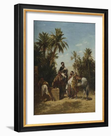 Arabes ?heval ?'abreuvoir-Georges Washington-Framed Giclee Print