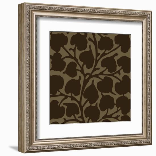 Arabesque (Acorn) square-Denise Duplock-Framed Art Print