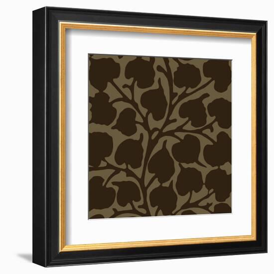 Arabesque (Acorn) square-Denise Duplock-Framed Art Print