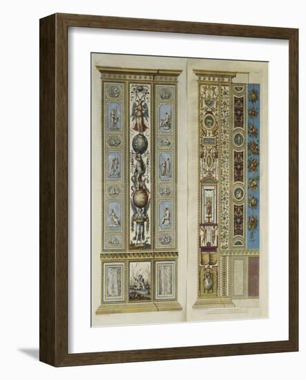 Arabesque Decorations in the Vatican Loggia-(after) Giovanni Udine-Framed Giclee Print