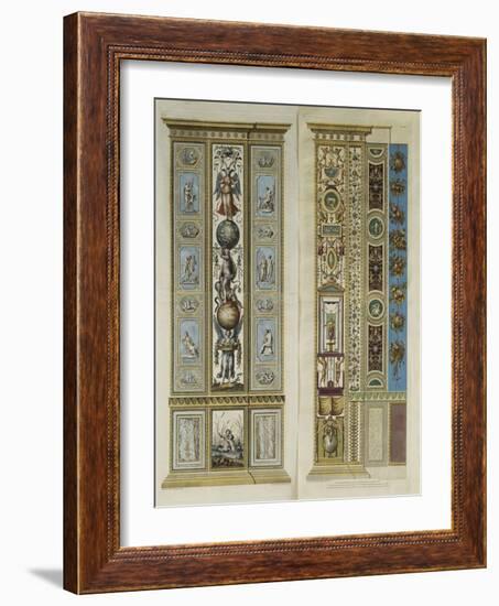 Arabesque Decorations in the Vatican Loggia-(after) Giovanni Udine-Framed Giclee Print