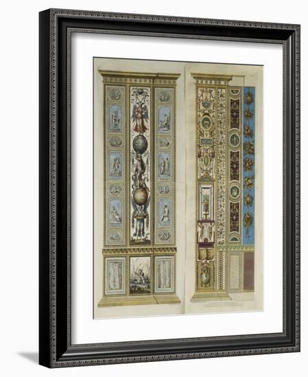 Arabesque Decorations in the Vatican Loggia-(after) Giovanni Udine-Framed Giclee Print