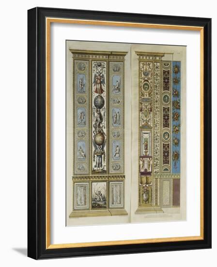 Arabesque Decorations in the Vatican Loggia-(after) Giovanni Udine-Framed Giclee Print