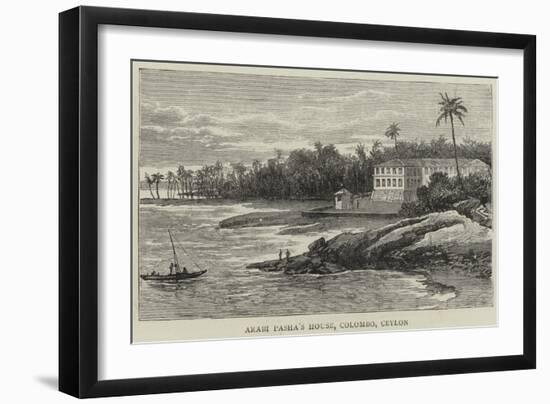 Arabi Pasha's House, Colombo, Ceylon-null-Framed Giclee Print