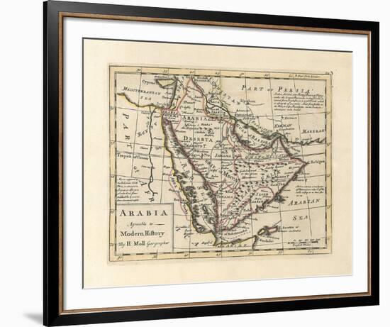 Arabia, Agreeable To Modern History-H^ Moll-Framed Premium Giclee Print