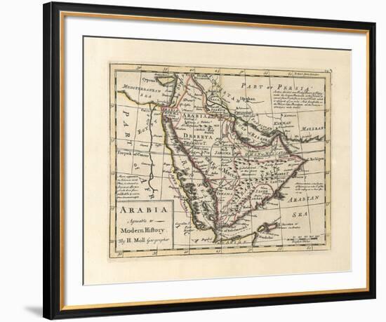 Arabia, Agreeable To Modern History-H^ Moll-Framed Premium Giclee Print