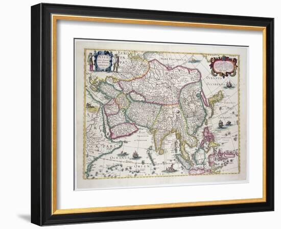Arabia, Japan, the Korean Peninsula and the Greater Part of the Indonesian Archipelago, 1631-Hendrik I Hondius-Framed Giclee Print