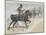 Arabian Chief and Cavalrymen-Frederic Remington-Mounted Giclee Print