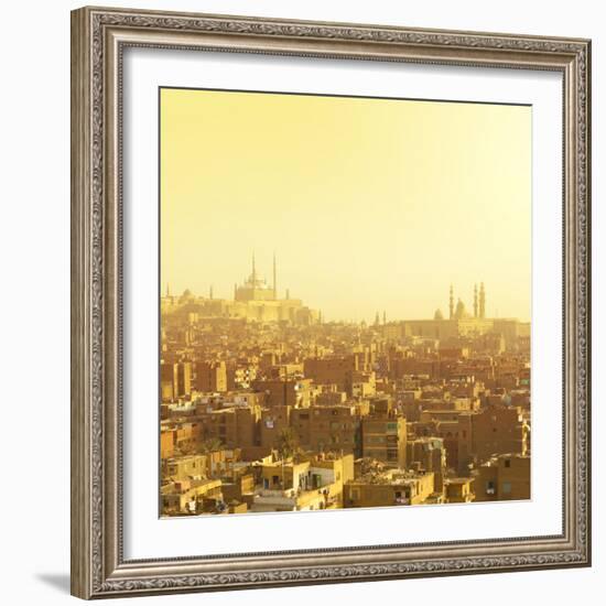 Arabian City in Yellow Gamma. Cairo-Dudarev Mikhail-Framed Photographic Print