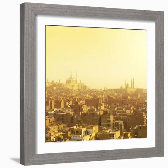 Arabian City in Yellow Gamma. Cairo-Dudarev Mikhail-Framed Photographic Print
