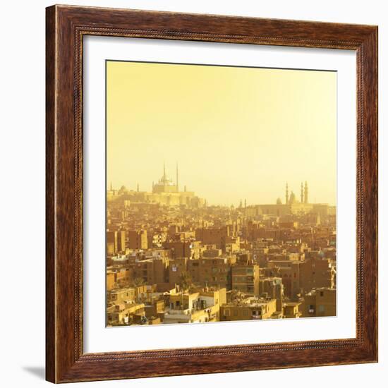 Arabian City in Yellow Gamma. Cairo-Dudarev Mikhail-Framed Photographic Print