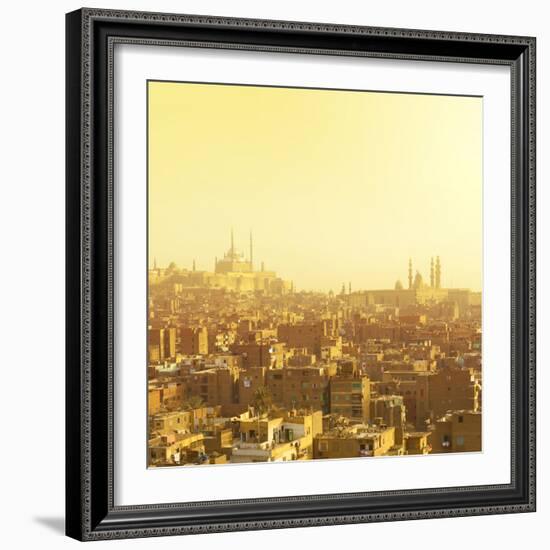 Arabian City in Yellow Gamma. Cairo-Dudarev Mikhail-Framed Photographic Print