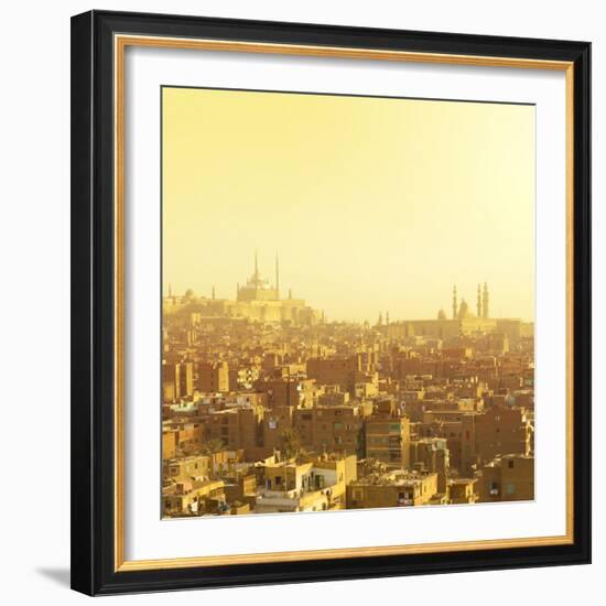 Arabian City in Yellow Gamma. Cairo-Dudarev Mikhail-Framed Photographic Print