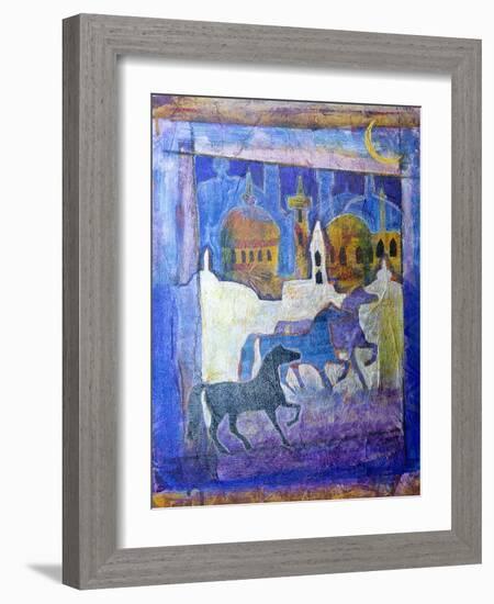 Arabian Horses-Margaret Coxall-Framed Giclee Print