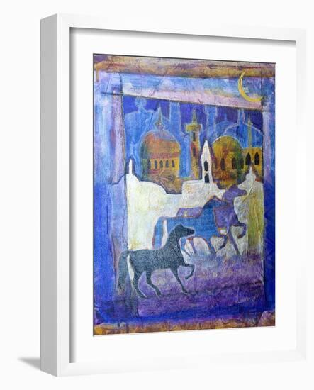 Arabian Horses-Margaret Coxall-Framed Giclee Print