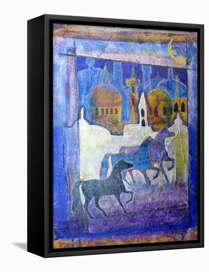 Arabian Horses-Margaret Coxall-Framed Premier Image Canvas