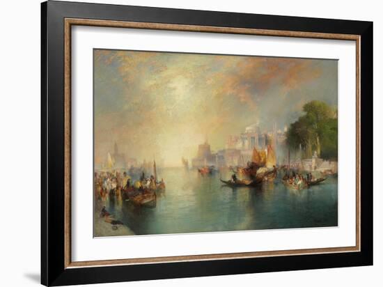 Arabian Nights Fantasy, 1886 (Oil on Canvas)-Thomas Moran-Framed Giclee Print