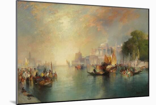 Arabian Nights Fantasy, 1886 (Oil on Canvas)-Thomas Moran-Mounted Giclee Print