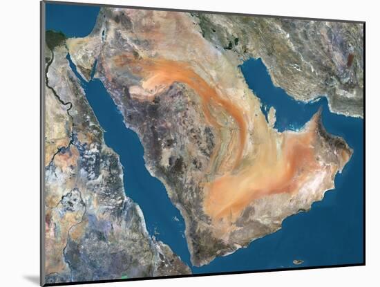 Arabian Peninsula, Satellite Image-null-Mounted Photographic Print