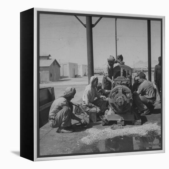 Arabians Working in the Oil Co.'s Garage-Bob Landry-Framed Premier Image Canvas