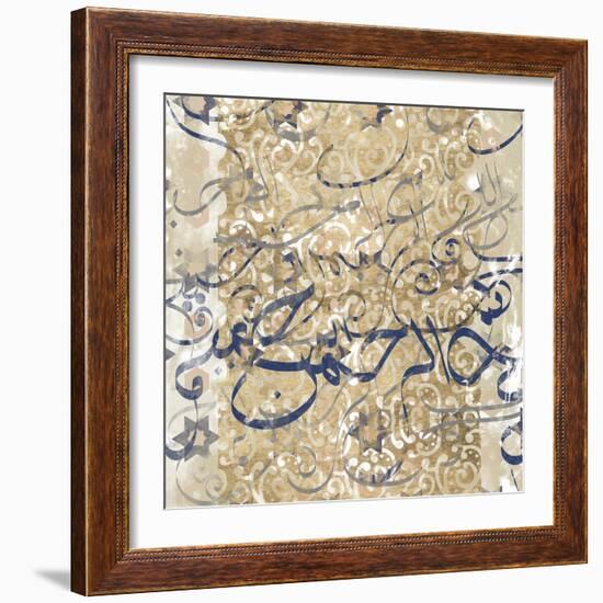 Arabic Abstract II-Jennifer Goldberger-Framed Art Print