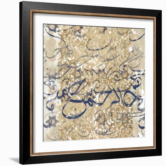 Arabic Abstract II-Jennifer Goldberger-Framed Art Print