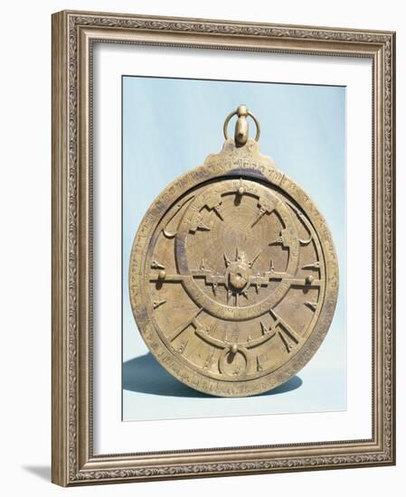 Arabic Brass Astrolabe Dating from 16th Century, Damascus Museum, Syria, Middle East-Ursula Gahwiler-Framed Photographic Print
