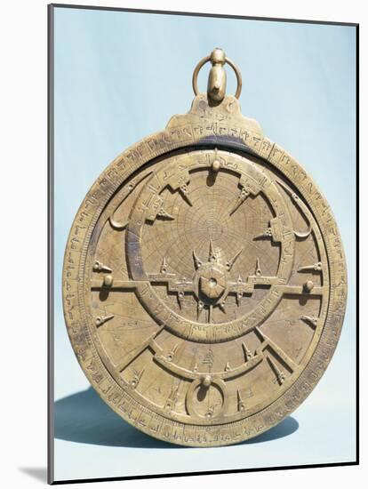 Arabic Brass Astrolabe Dating from 16th Century, Damascus Museum, Syria, Middle East-Ursula Gahwiler-Mounted Photographic Print