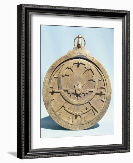 Arabic Brass Astrolabe Dating from 16th Century, Damascus Museum, Syria, Middle East-Ursula Gahwiler-Framed Photographic Print