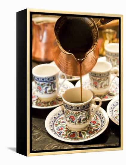 Arabic Coffee, Dubai, United Arab Emirates, Middle East-Nico Tondini-Framed Premier Image Canvas