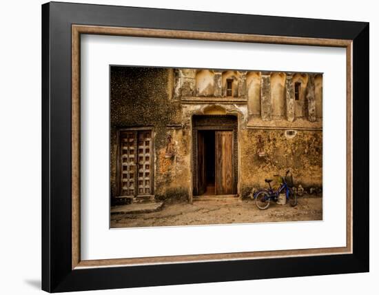 Arabic Doorway in Stone Town, UNESCO World Heritage Site, Zanzibar Island, Tanzania, East Africa-Laura Grier-Framed Photographic Print