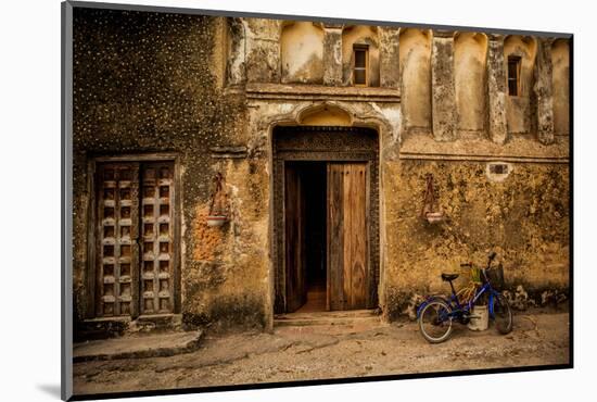Arabic Doorway in Stone Town, UNESCO World Heritage Site, Zanzibar Island, Tanzania, East Africa-Laura Grier-Mounted Photographic Print