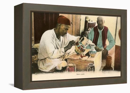 Arabic Potter-null-Framed Stretched Canvas