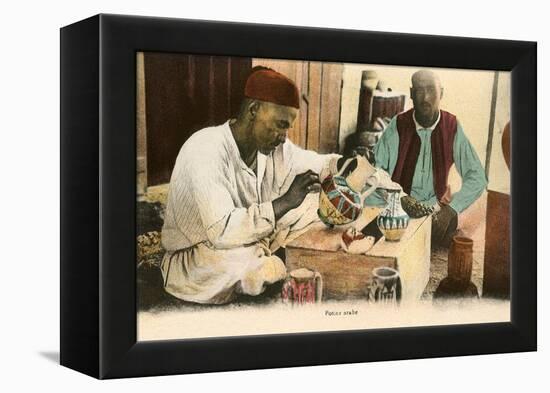 Arabic Potter-null-Framed Stretched Canvas