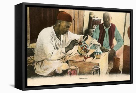 Arabic Potter-null-Framed Stretched Canvas