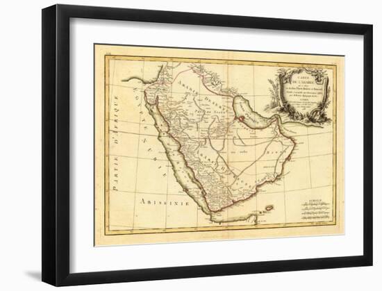 Arabie, c.1785-Rigobert Bonne-Framed Art Print