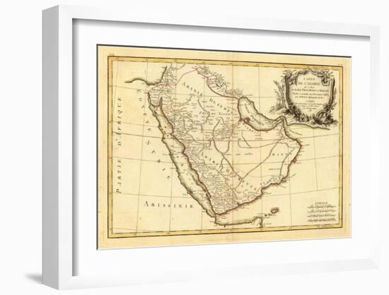 Arabie, c.1785-Rigobert Bonne-Framed Art Print