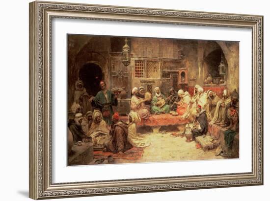 Arabs Making Music in an Interior-Jose Benlliure Y Gil-Framed Giclee Print